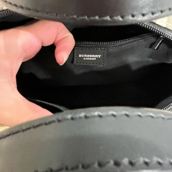 Vintage Burberry Bowling bag purse - Picture 2 of 6